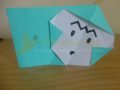 membuat origami wajah monyet