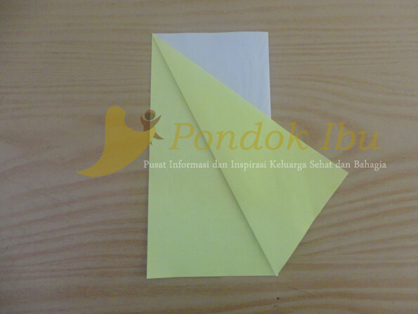 cara membuat origami serigala tahap 3