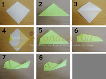 membuat origami ikan