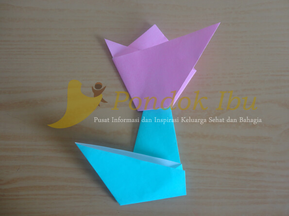 origami bunga tulip