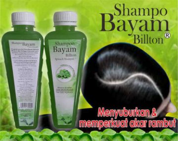 shampoo bayam mengatasi rambut rontok
